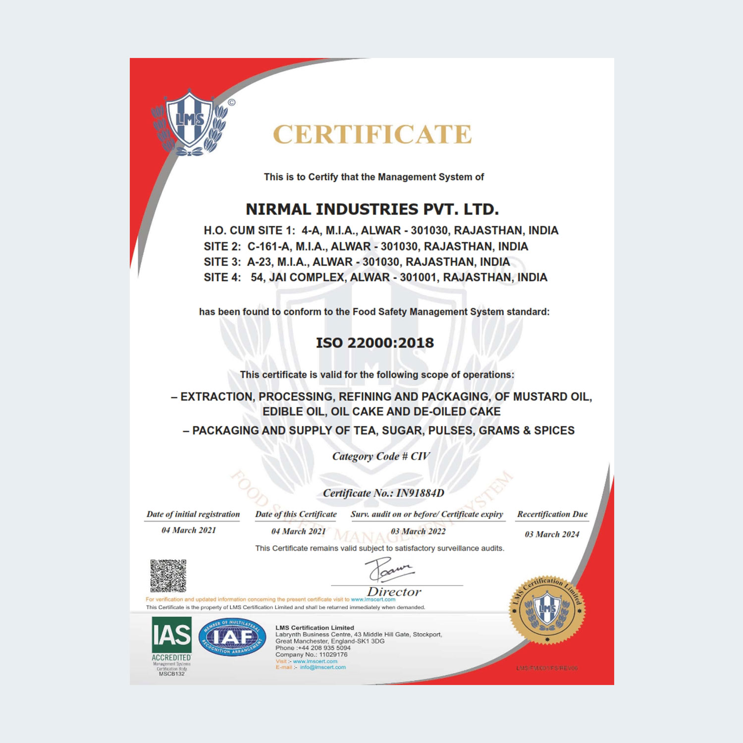 Swiss Certificate